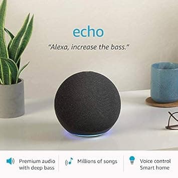 Amazon Echo (4th Gen)| Premium sound powered by Dolby and Alexa (Black)