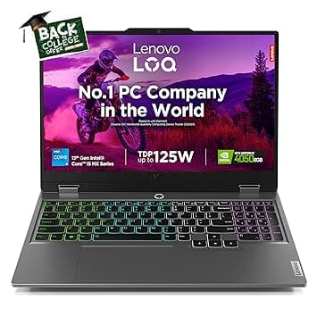 Lenovo LOQ 2024 Intel Core i5-13450HX 15.6" (39.6cm) 144Hz 300Nits FHD IPS Gaming Laptop (16GB/512GB SSD/Win 11/NVIDIA RTX 4050 6GB Graphics/MSO 21/1Yr ADP Free/3 Mon Game Pass/Grey/2.4Kg), 83DV007GIN